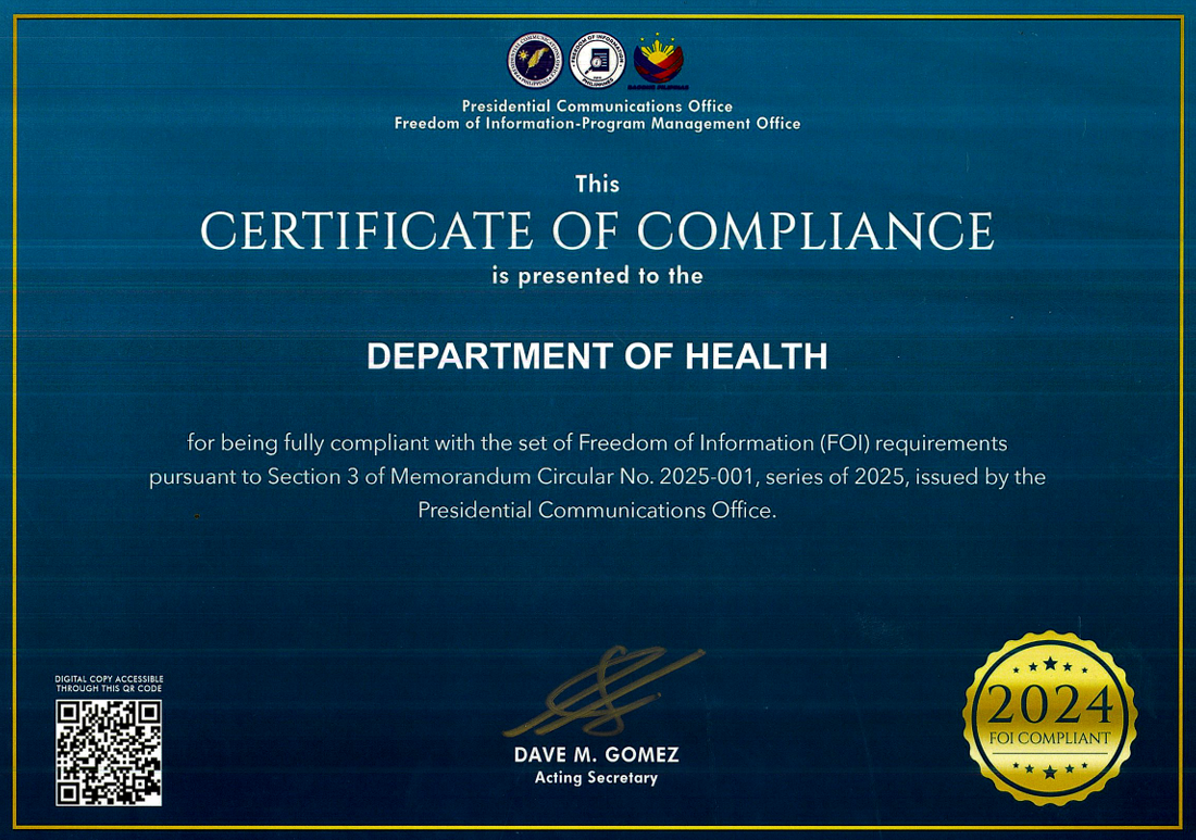 Certificate of Compliance 2024